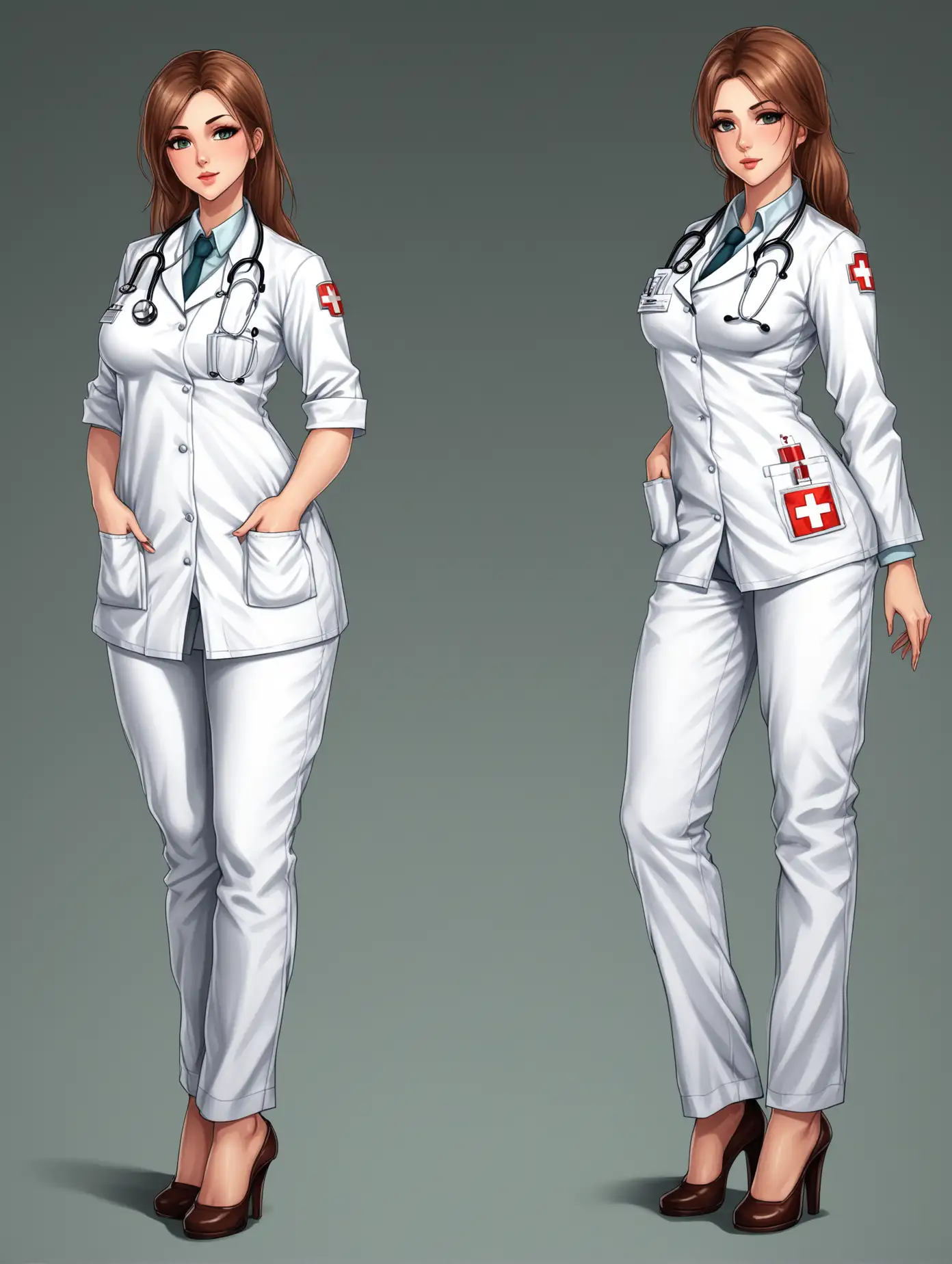 Attractive-Female-Medic-Doctor-Poses-in-Sensual-Outfit