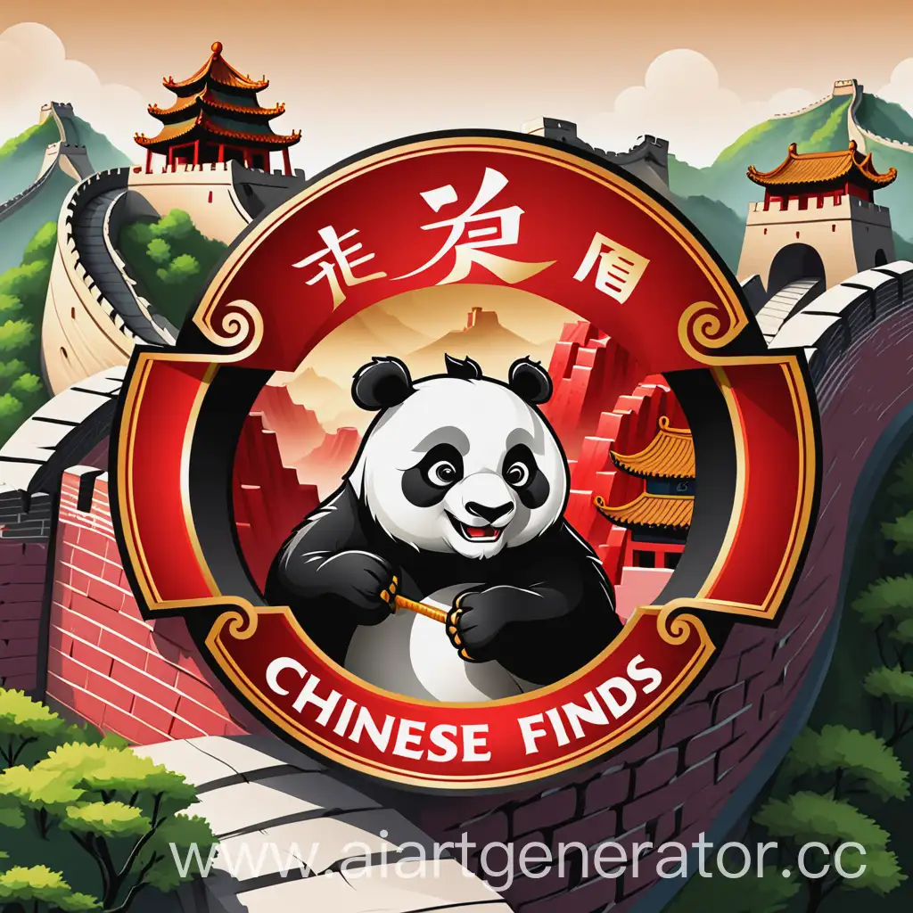 Authentic-Chinese-Goods-Logo-Stylized-Dragon-Panda-and-Great-Wall