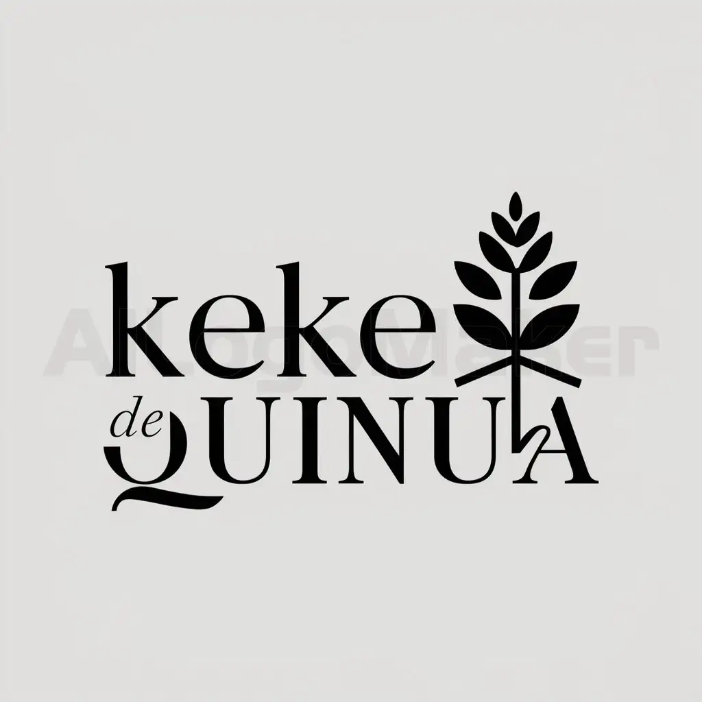 a logo design,with the text "Keke de Quinua", main symbol:Quinua,Moderate,clear background