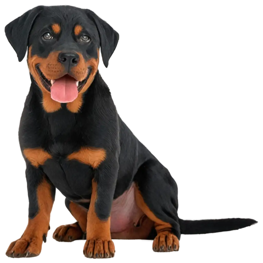 Stunning-Rotweiller-Dog-PNG-Image-Enhance-Your-Design-with-HighQuality-Canine-Graphics