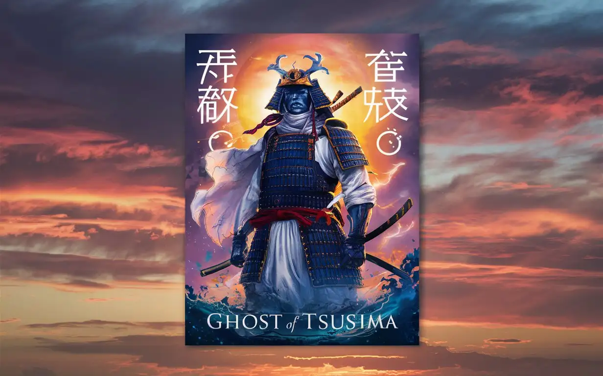 Vibrant-Ghost-of-Tsushima-Inspired-Cover-Art