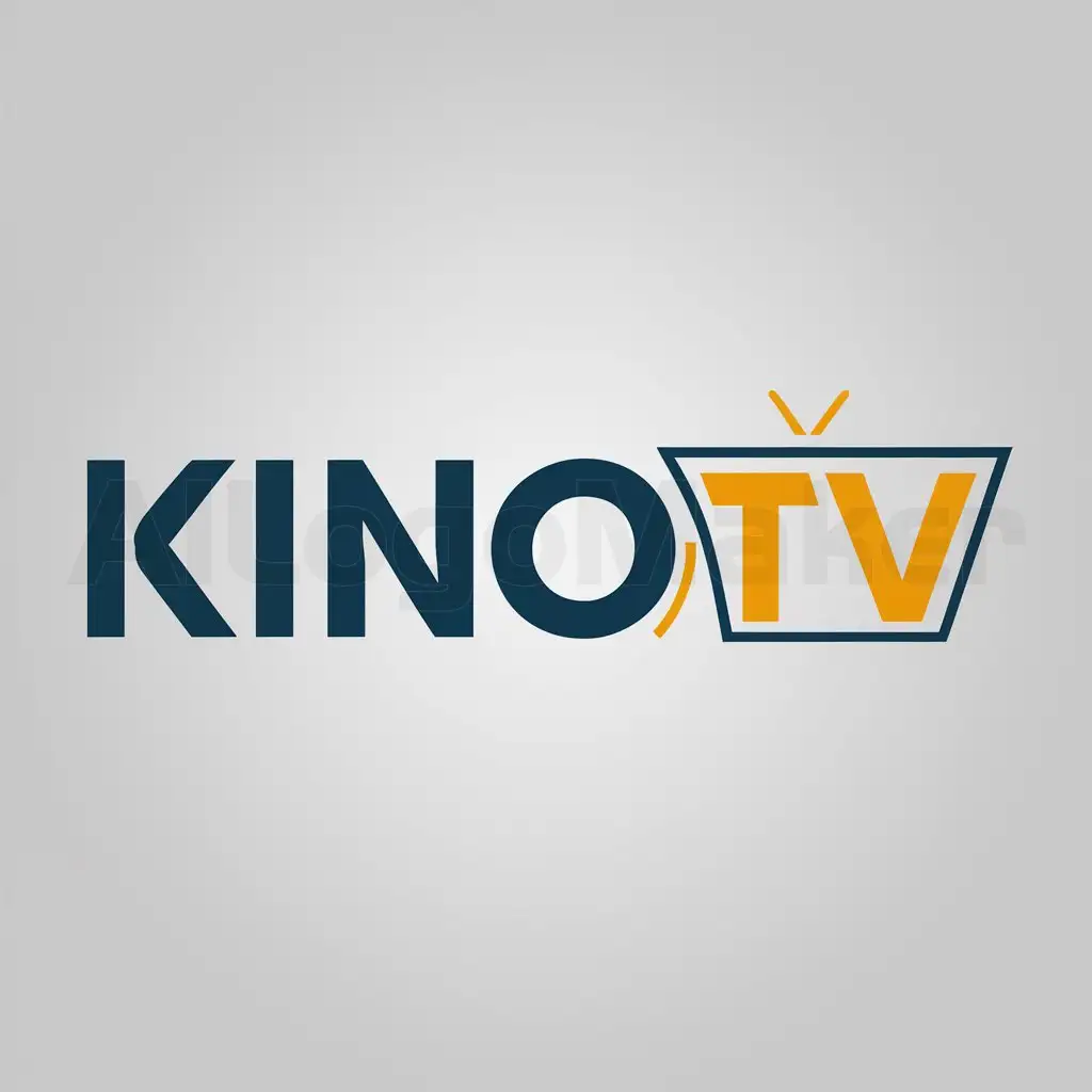 a logo design,with the text "KinoTv", main symbol:KinoTv,Moderate,clear background