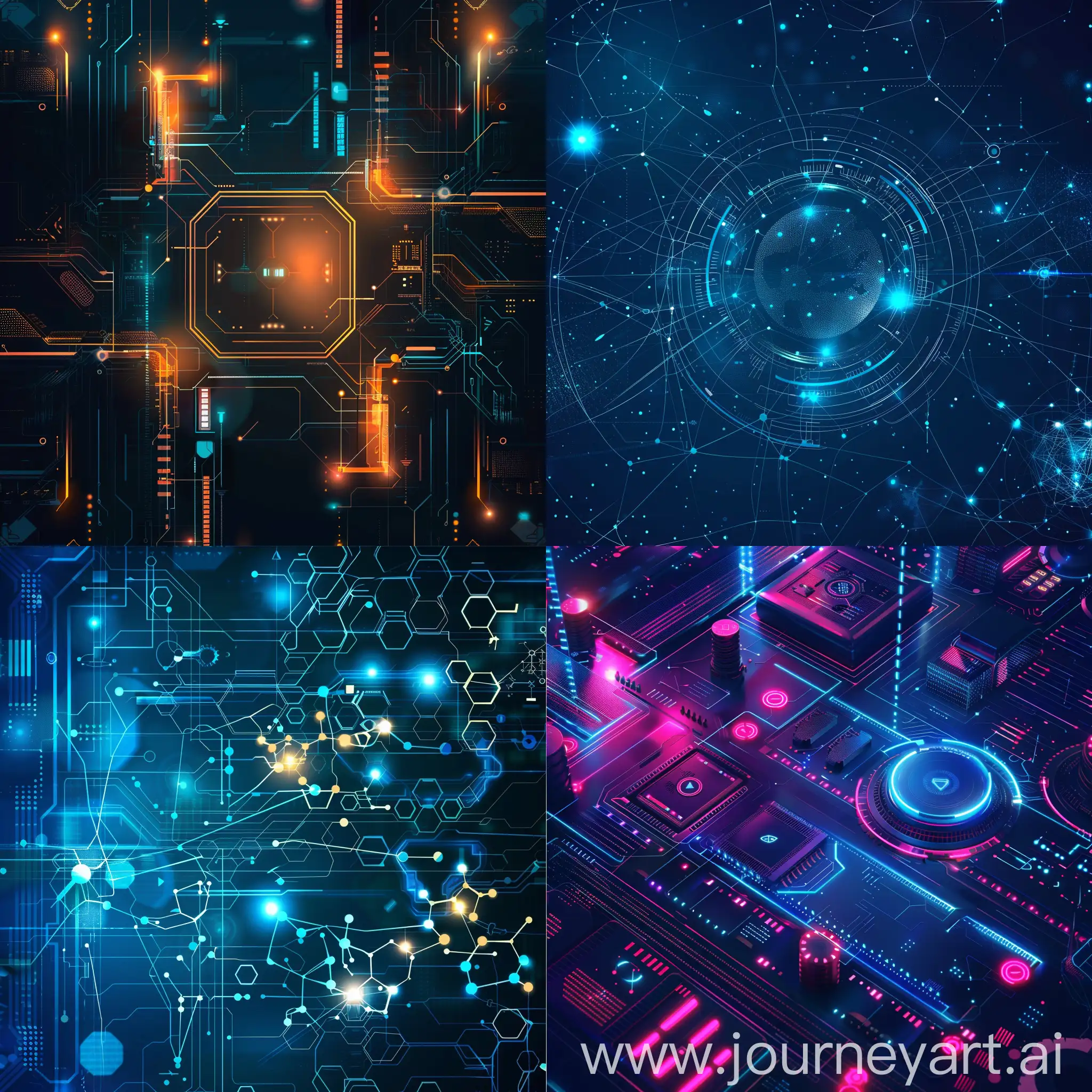 Science and technology style background