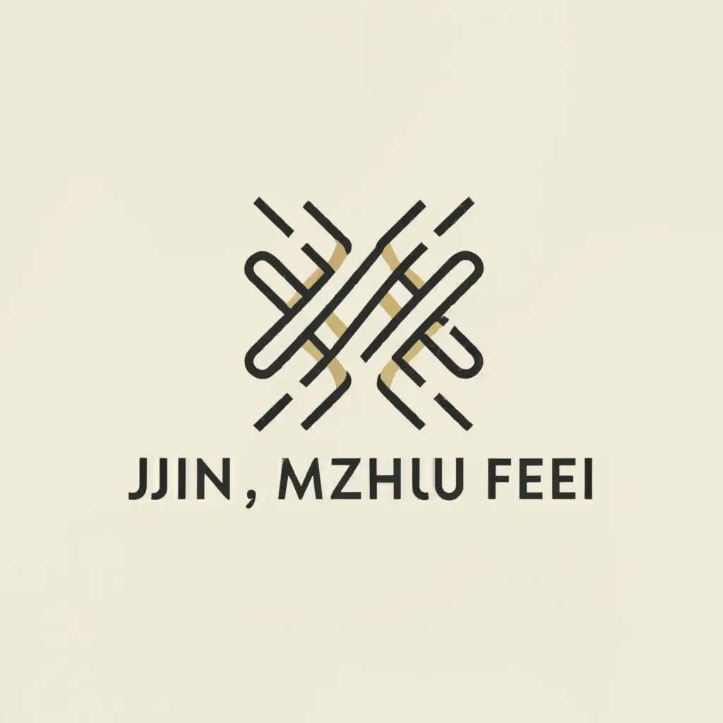 a logo design,with the text "Jin, Ma, Zhu, Fei", main symbol:Intersection,Minimalistic,be used in Others industry,clear background