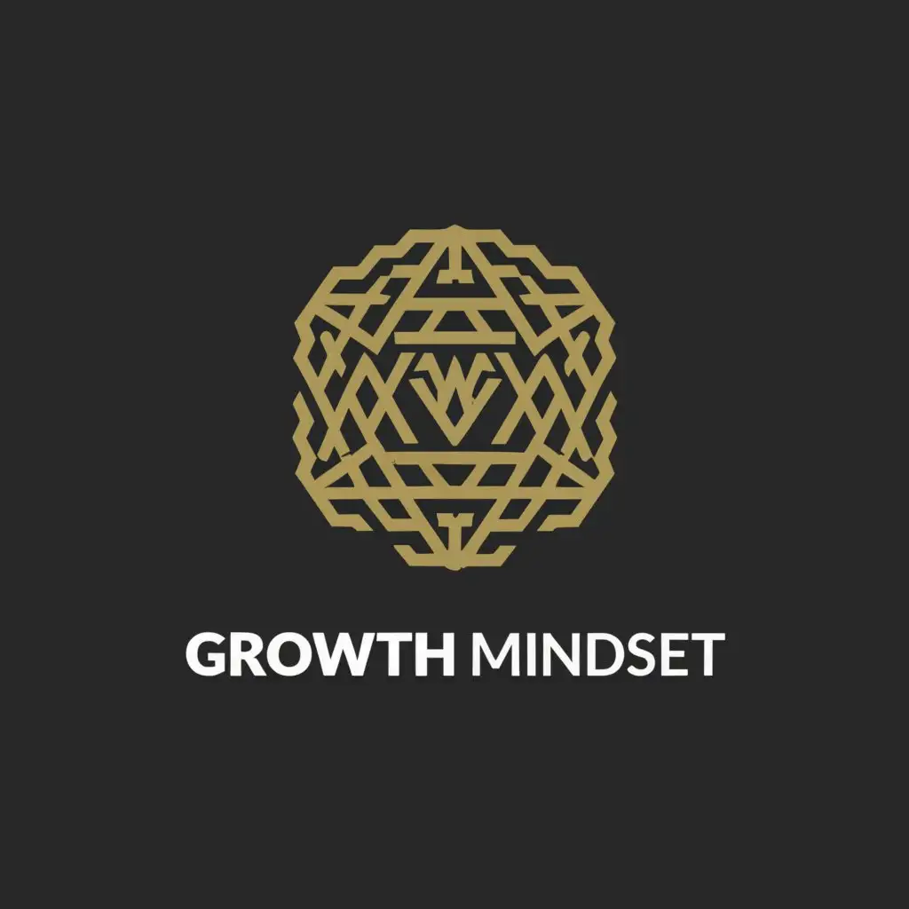 a logo design,with the text "Growth Mindset", main symbol:Masonic,complex,clear background