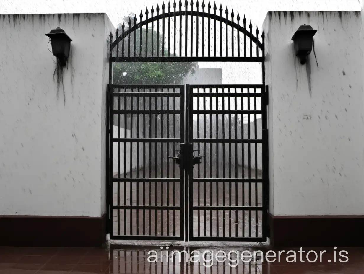 Indian-Traditional-Bangow-Gate-in-Rain