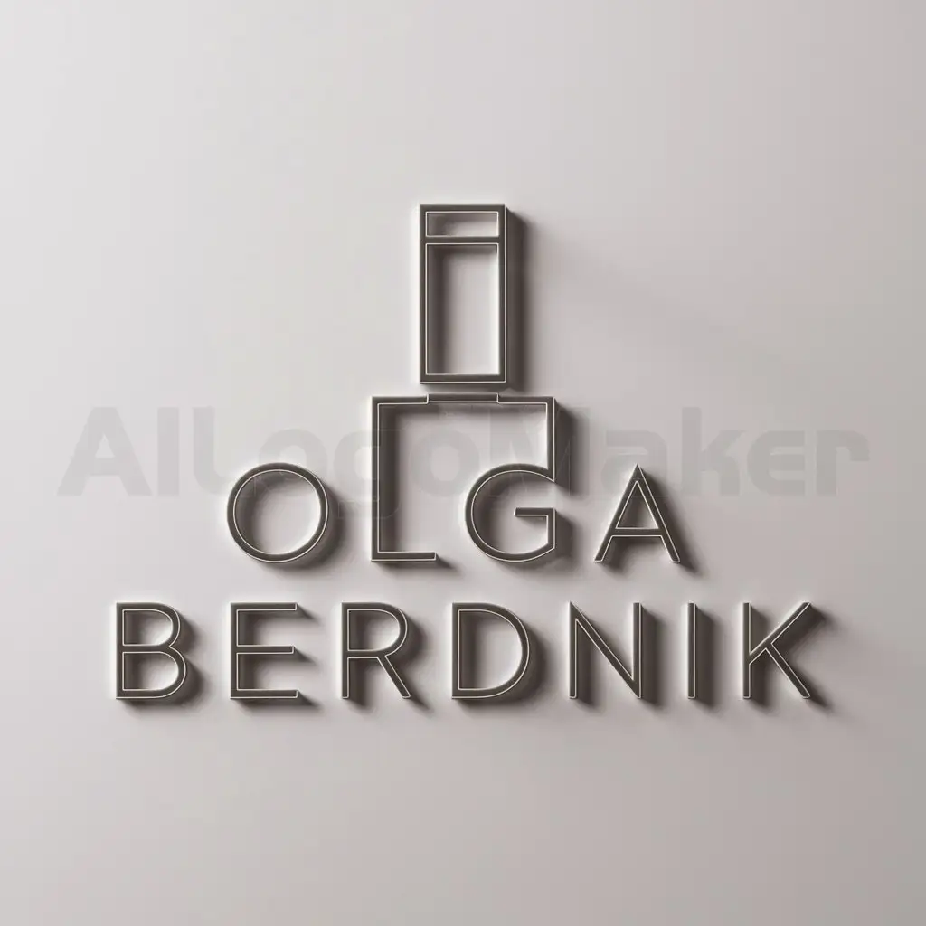 a logo design,with the text "Olga Berdnik", main symbol:nail polish,Moderate,clear background