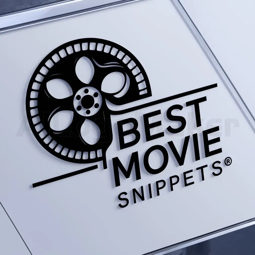 a logo design,with the text "Best movie Snippets", main symbol:movie,complex,be used in Entertainment industry,clear background
