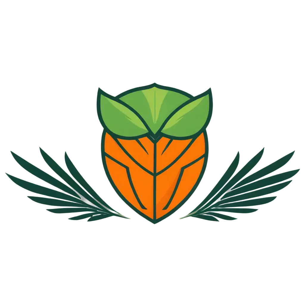 Green and Orange Legendary Animal Character PNG Logo Elevate Your ...