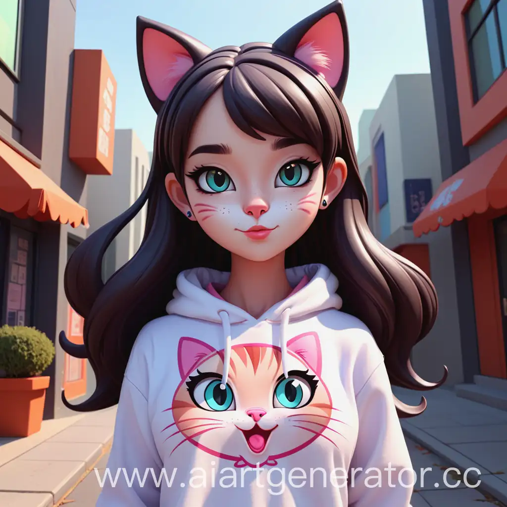 Adorable-Cartoon-Cat-Girl-with-Playful-Expression