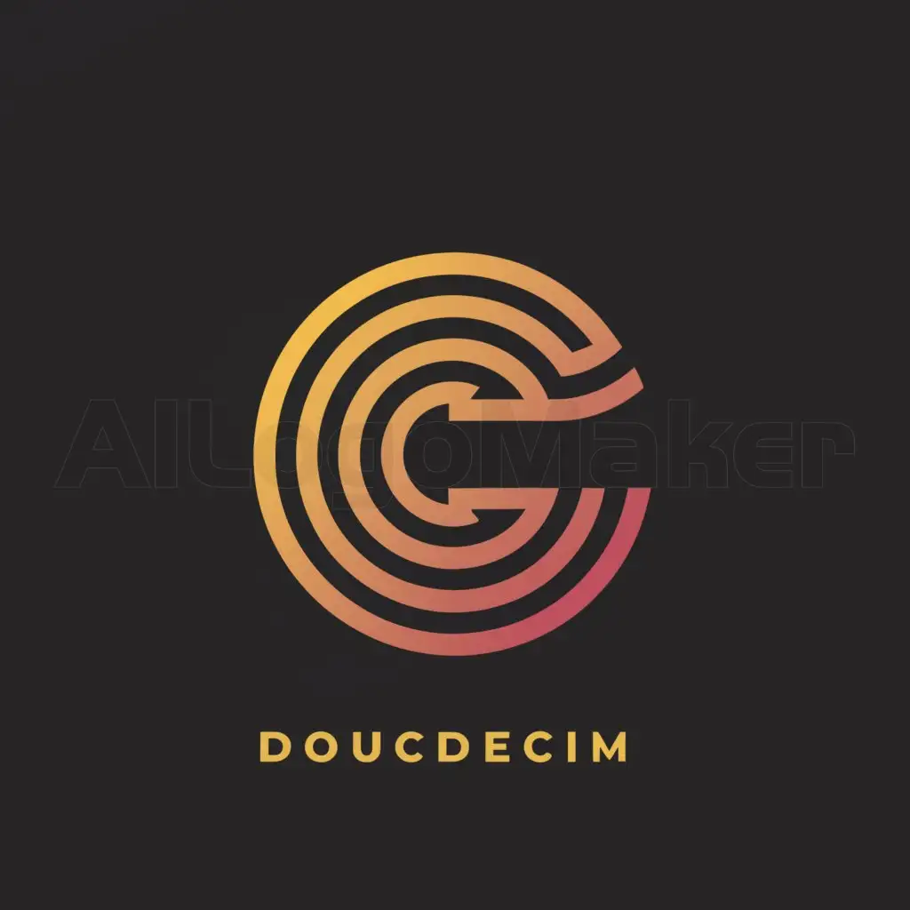 a logo design,with the text "DouDecim", main symbol:DouDecim,Moderate,be used in Internet industry,clear background