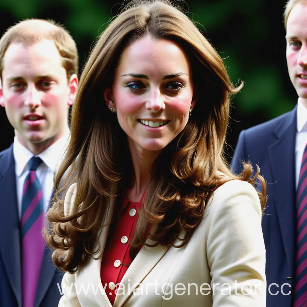 Young-Beautiful-Kate-Middleton-Portrait-in-Elegant-Dress