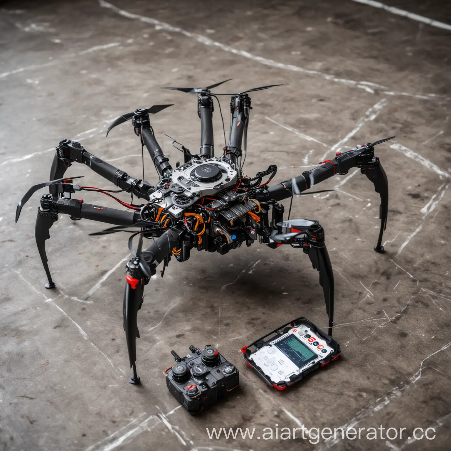 Drone-Spider-for-Automobile-Interior-Technical-Inspection