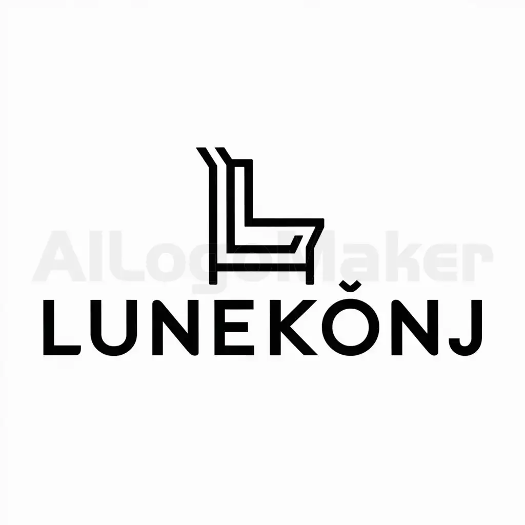 a logo design,with the text "LuneKonj", main symbol:furniture,complex,clear background