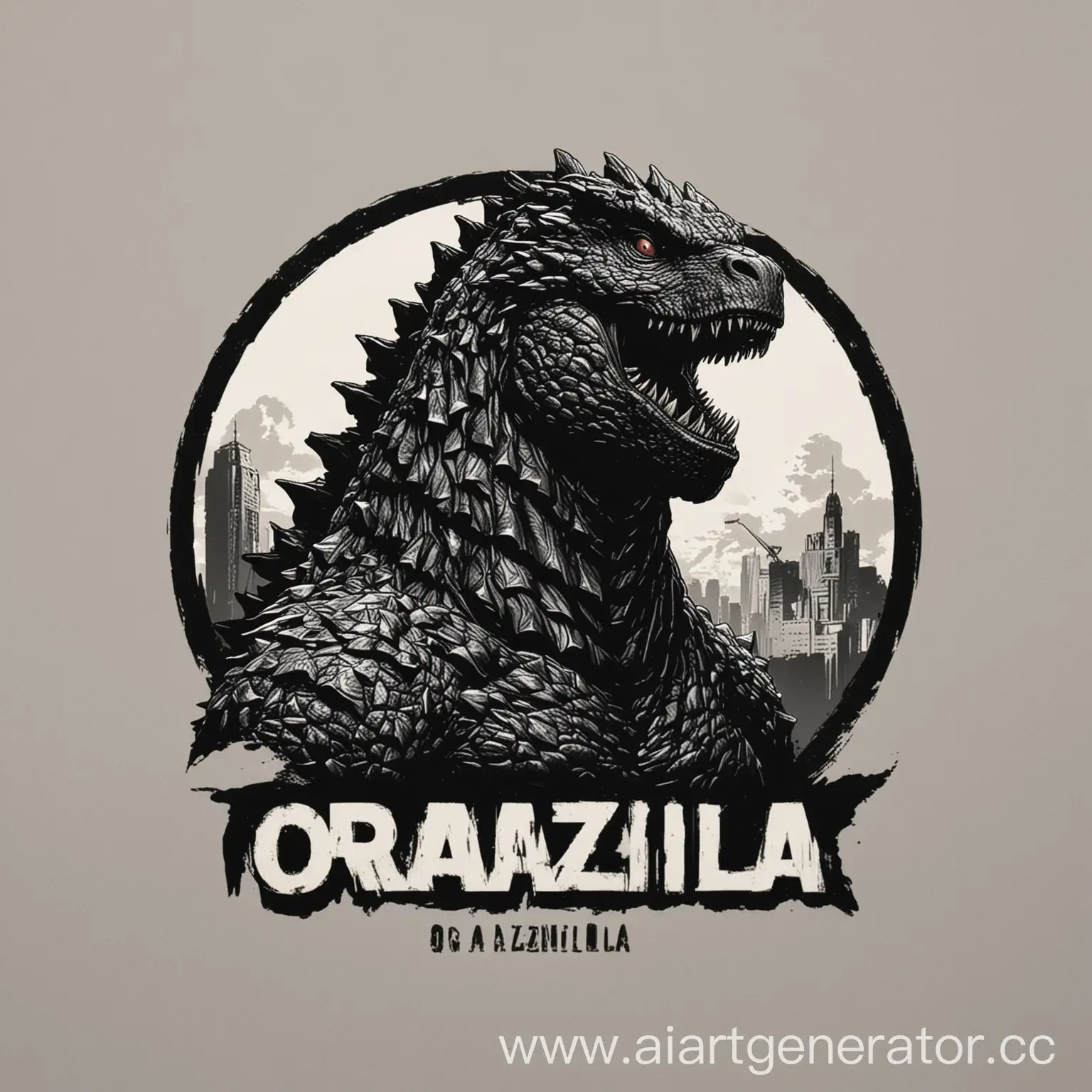 Organizilla-Logo-Godzilla-Form-with-Company-Name-on-White-Background