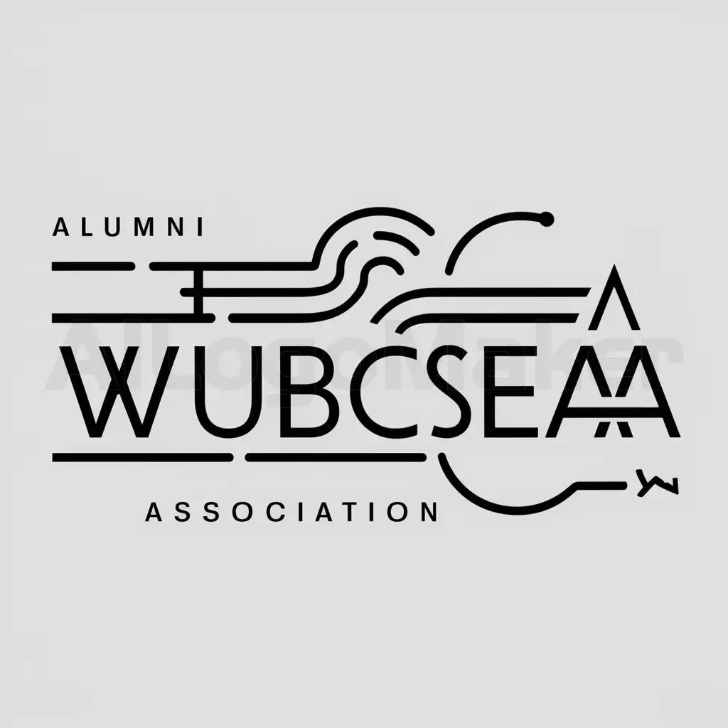 a logo design,with the text "Alumni Association", main symbol:WUBCSEAA,complex,be used in Others industry,clear background