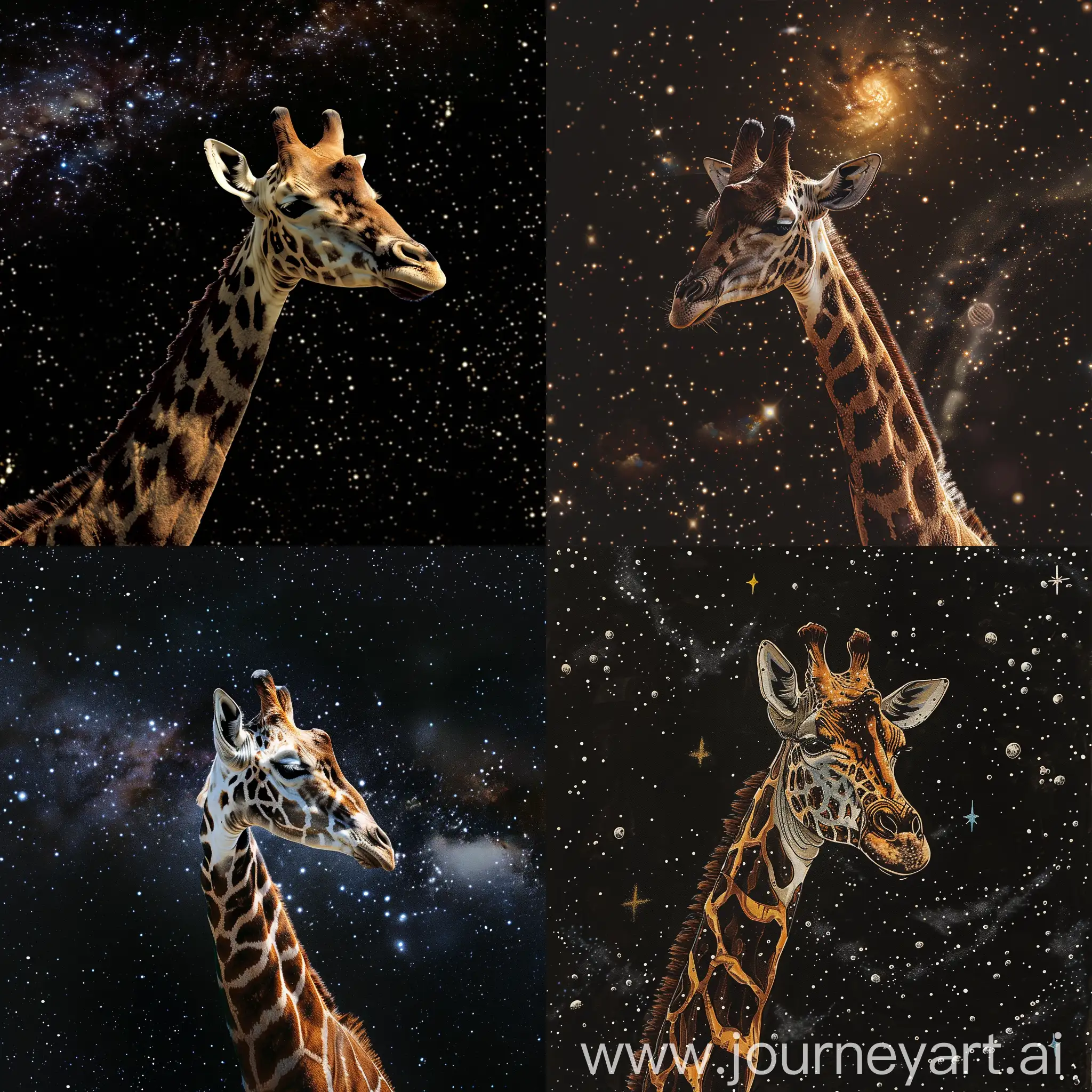 Жираф в космосе