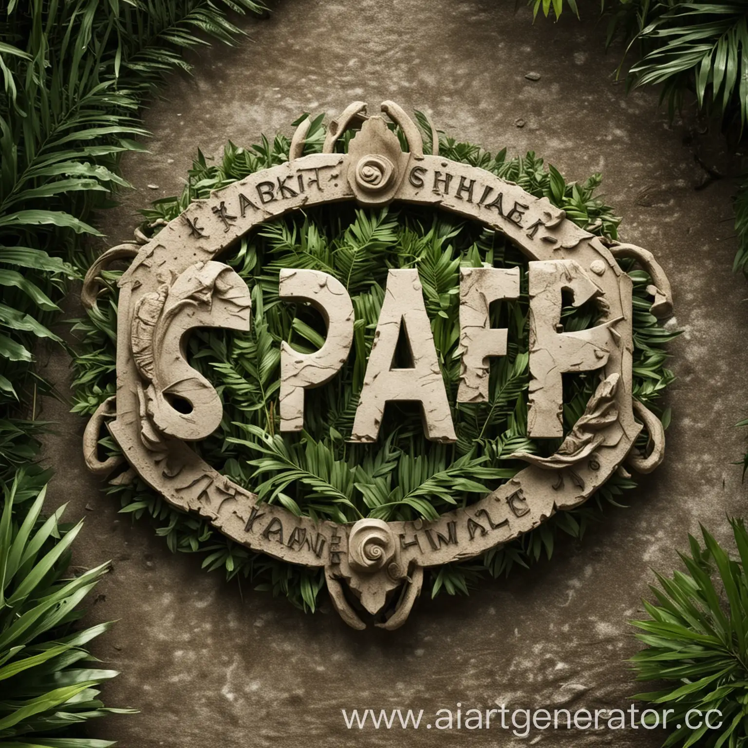 Tropical-Paradise-Kaif-Phuket-Spa-Complex-Logo-with-Jungle-Theme