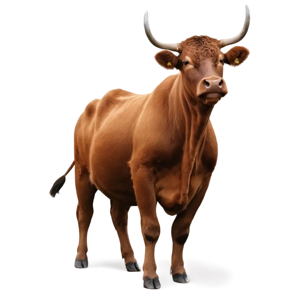 Exquisite-PNG-Image-Captivating-Representation-of-a-Fat-Brown-Cow