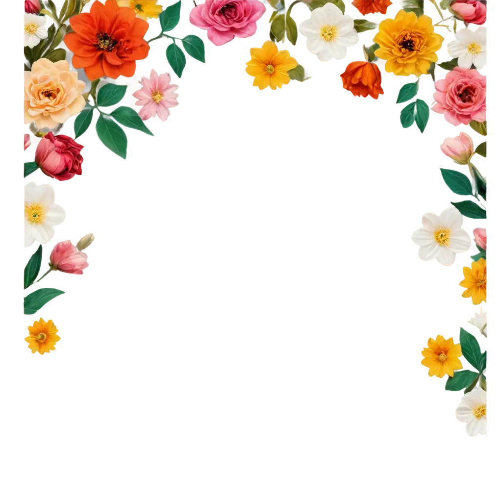 Vibrant-PNG-Art-Floral-Composition-with-Delicate-Paper-and-Fresh-Flowers