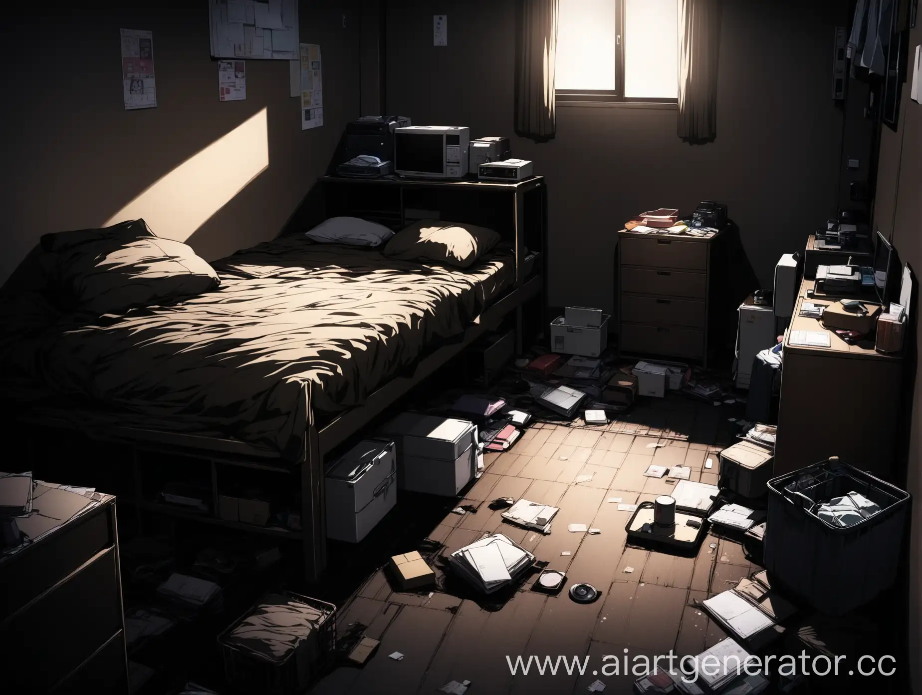 Cluttered-Hikkikomori-Apartment-A-Glimpse-into-Isolation-and-Disorder