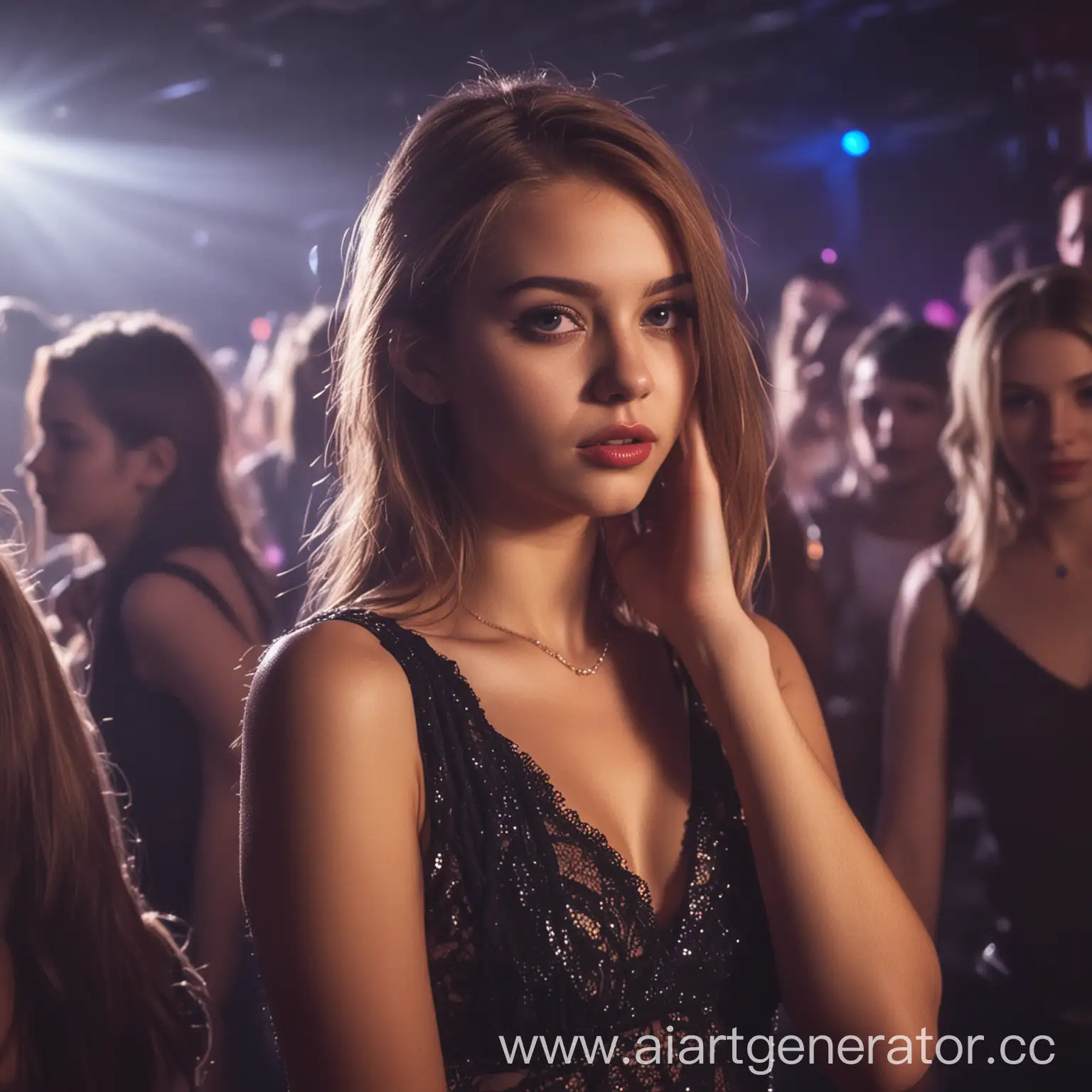 Young-Woman-Dancing-in-Nightclub-Atmosphere