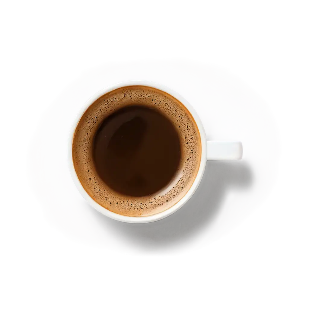 Exquisite-PNG-Image-A-Cup-of-Coffee-Captured-from-a-Top-View-Perspective