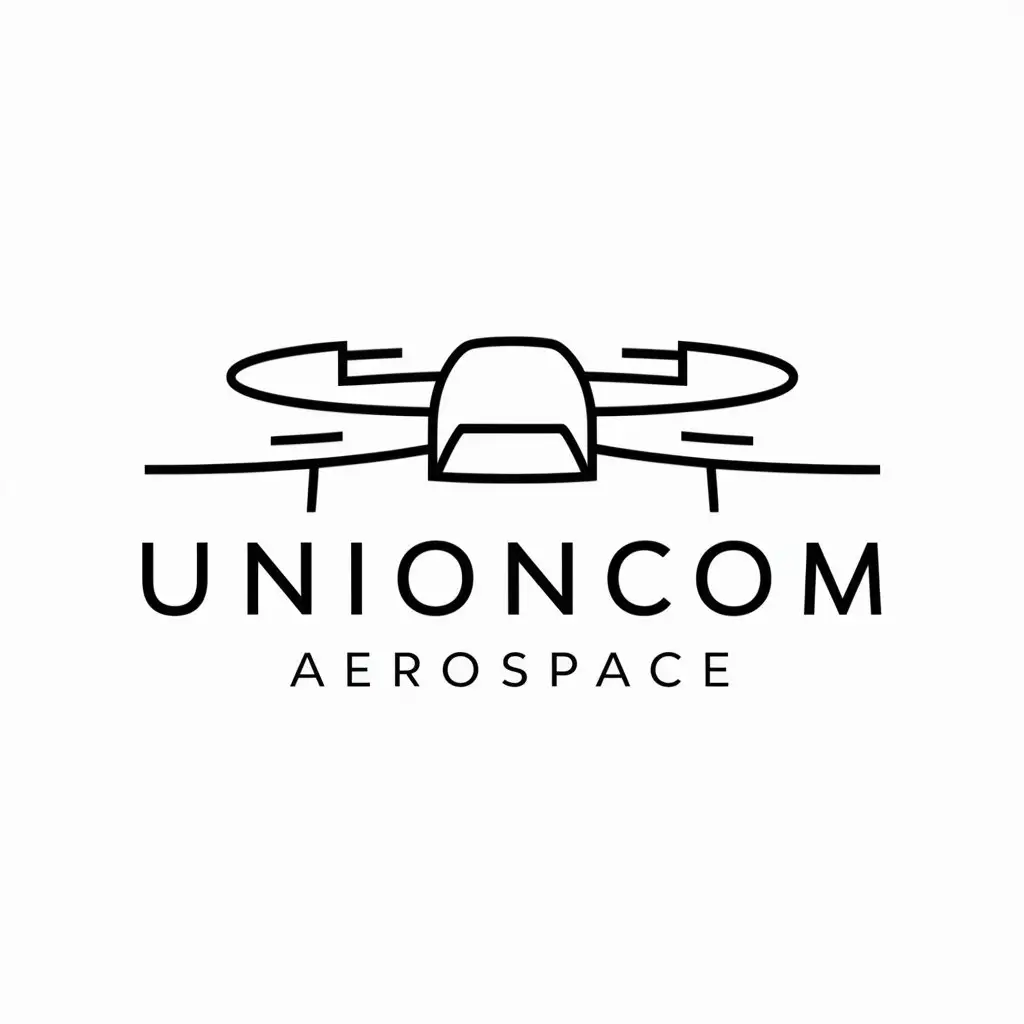 LOGO-Design-for-Unioncom-Aerospace-Minimalistic-Drone-Symbol-in-Clear-Background