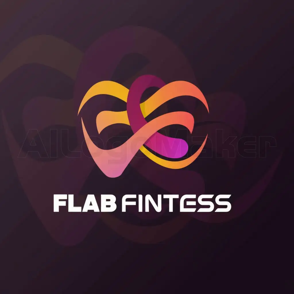 a logo design,with the text "Flab Fitness", main symbol:Flabby,complex,be used in Sports Fitness industry,clear background