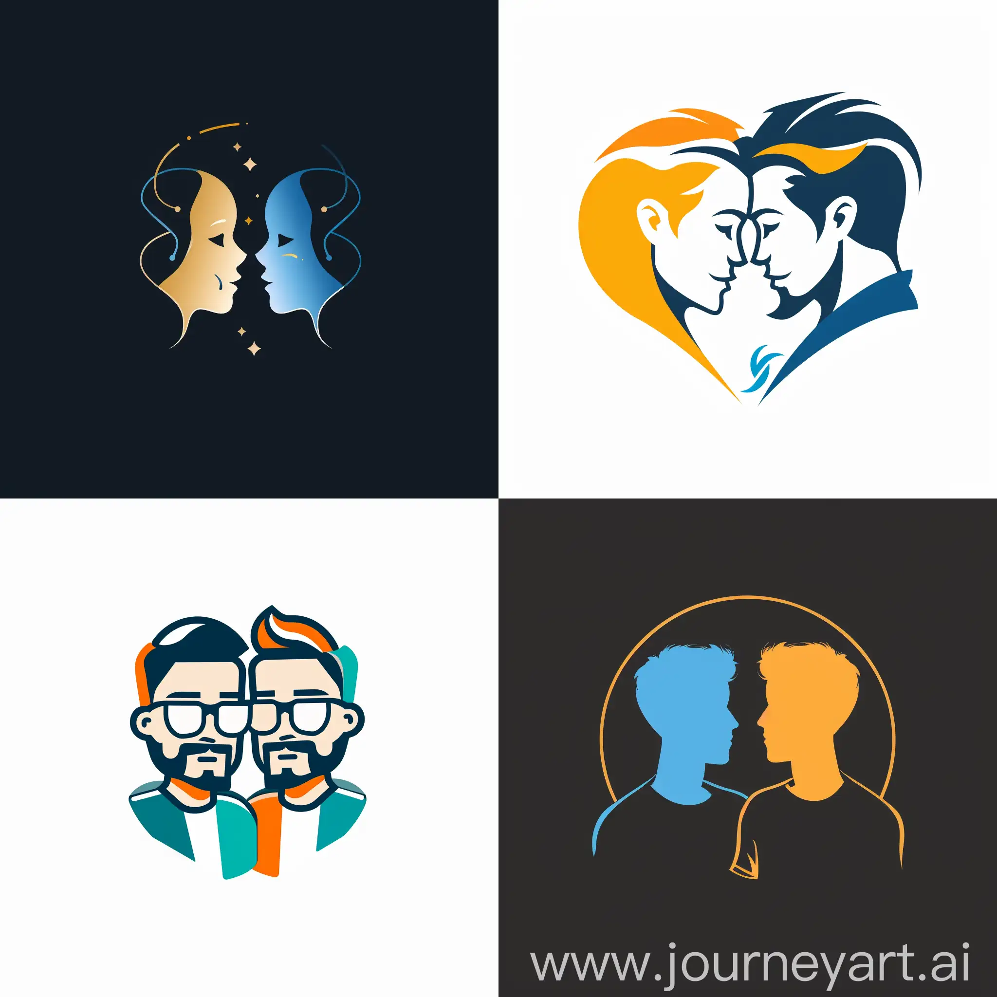 Sigmund-Friends-IT-Solutions-Collaborative-Duo-Logo-Design