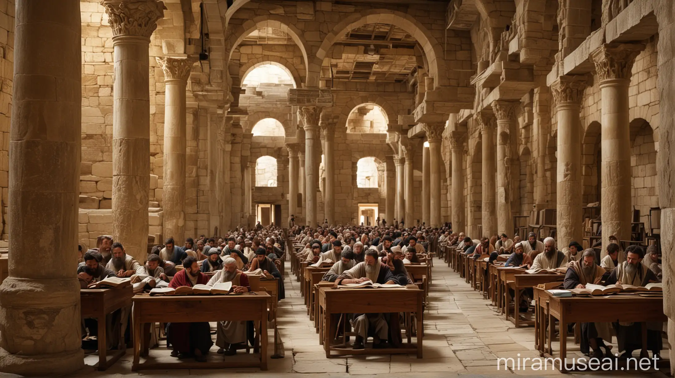 Ancient Synagogue Bible Scholars Exploring Sacred Texts