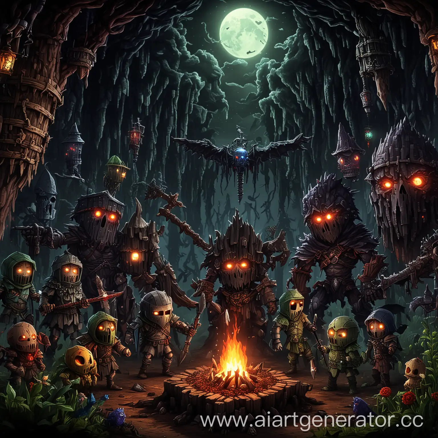 Dark-Fantasy-Adventure-in-Terraria-Maincraft-Serga-Explores-the-Abyss