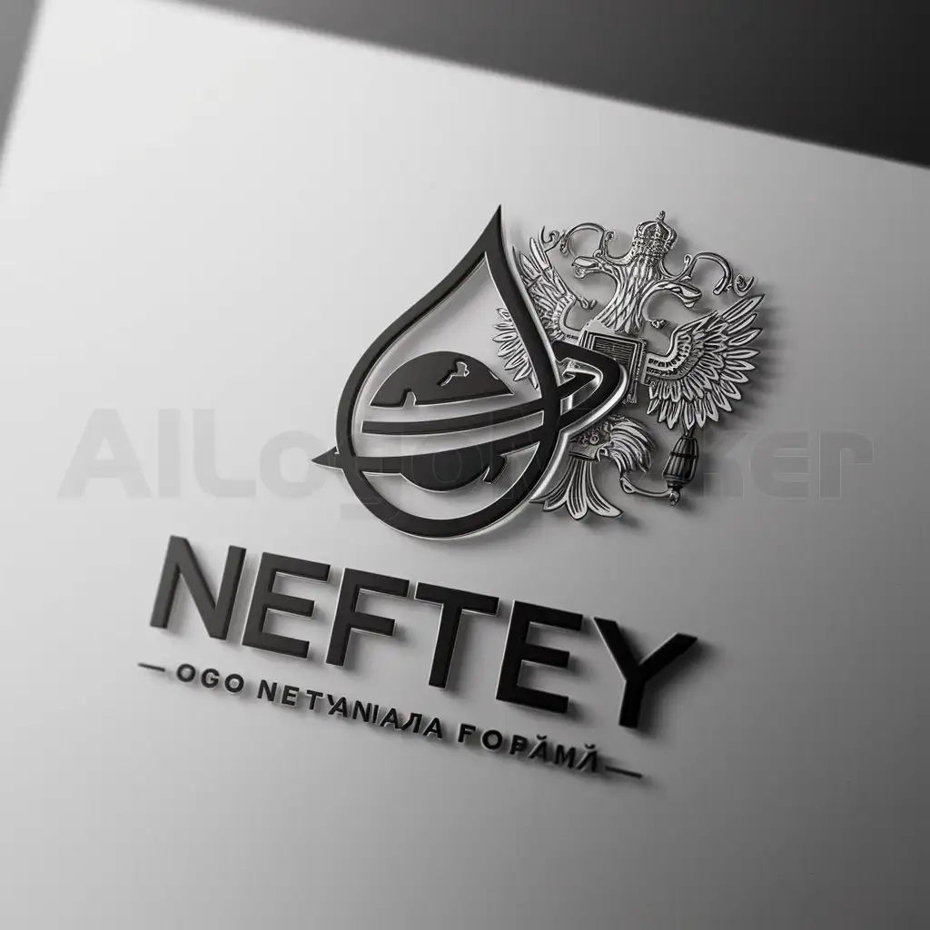 LOGO-Design-for-Neftey-Dynamic-Oil-Drop-and-Earth-Emblem-on-Clear-Background