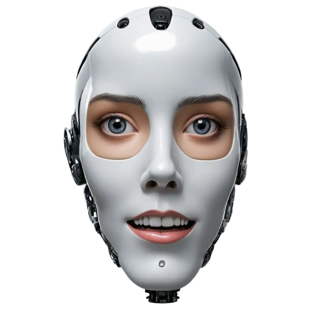 Realistic Friendly Robot Head PNG Image Enhance Your Projects with ...