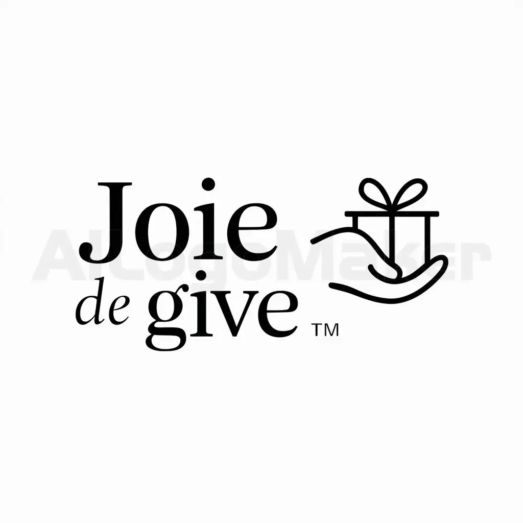 LOGO-Design-for-Joie-de-Give-Generous-Gesture-with-Clear-Background
