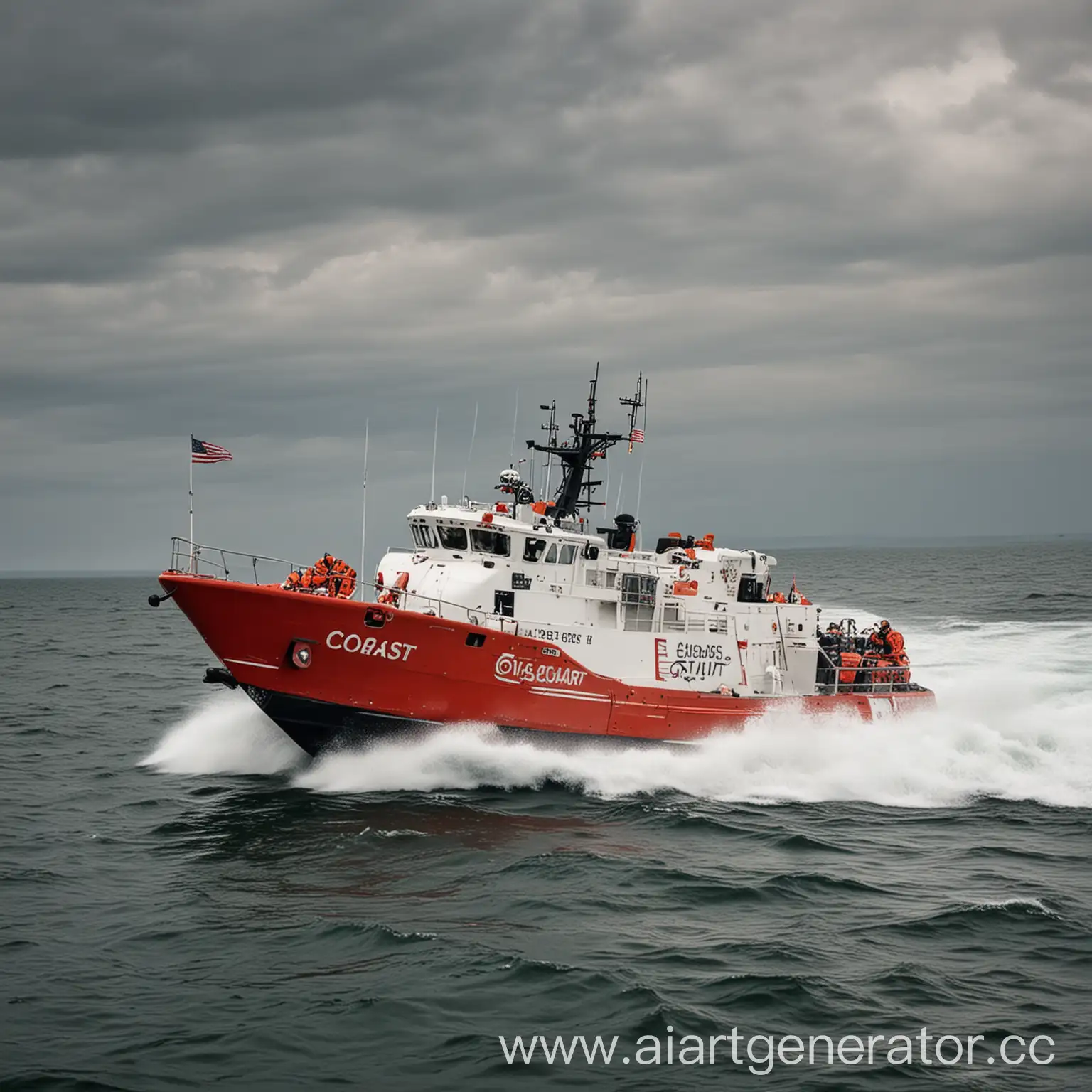 Coast-Guard-Patrol-at-Sunset-Heroic-Maritime-Rescue