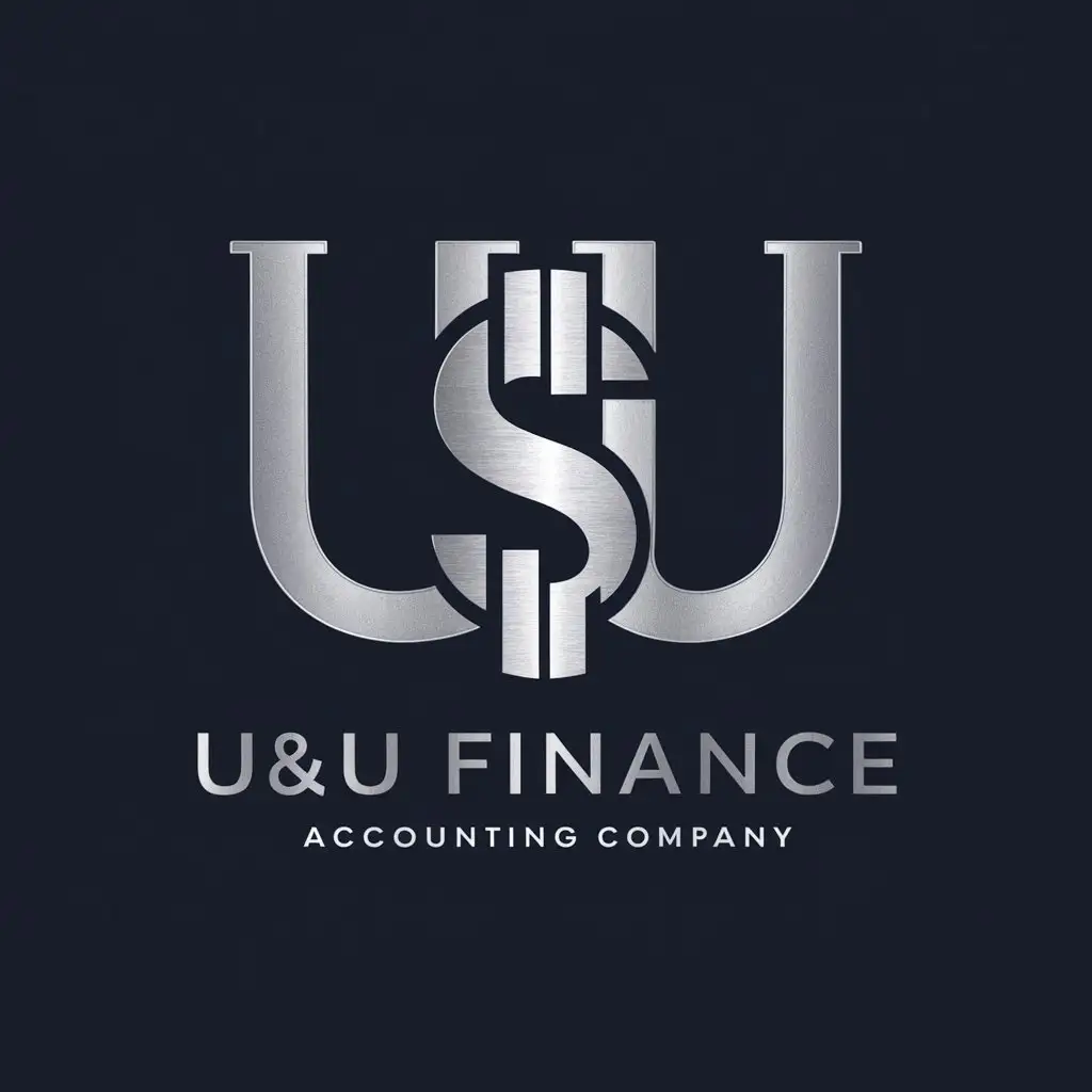 Логотип для компании по ведению бухгалтерского учета с названием U&U Finance