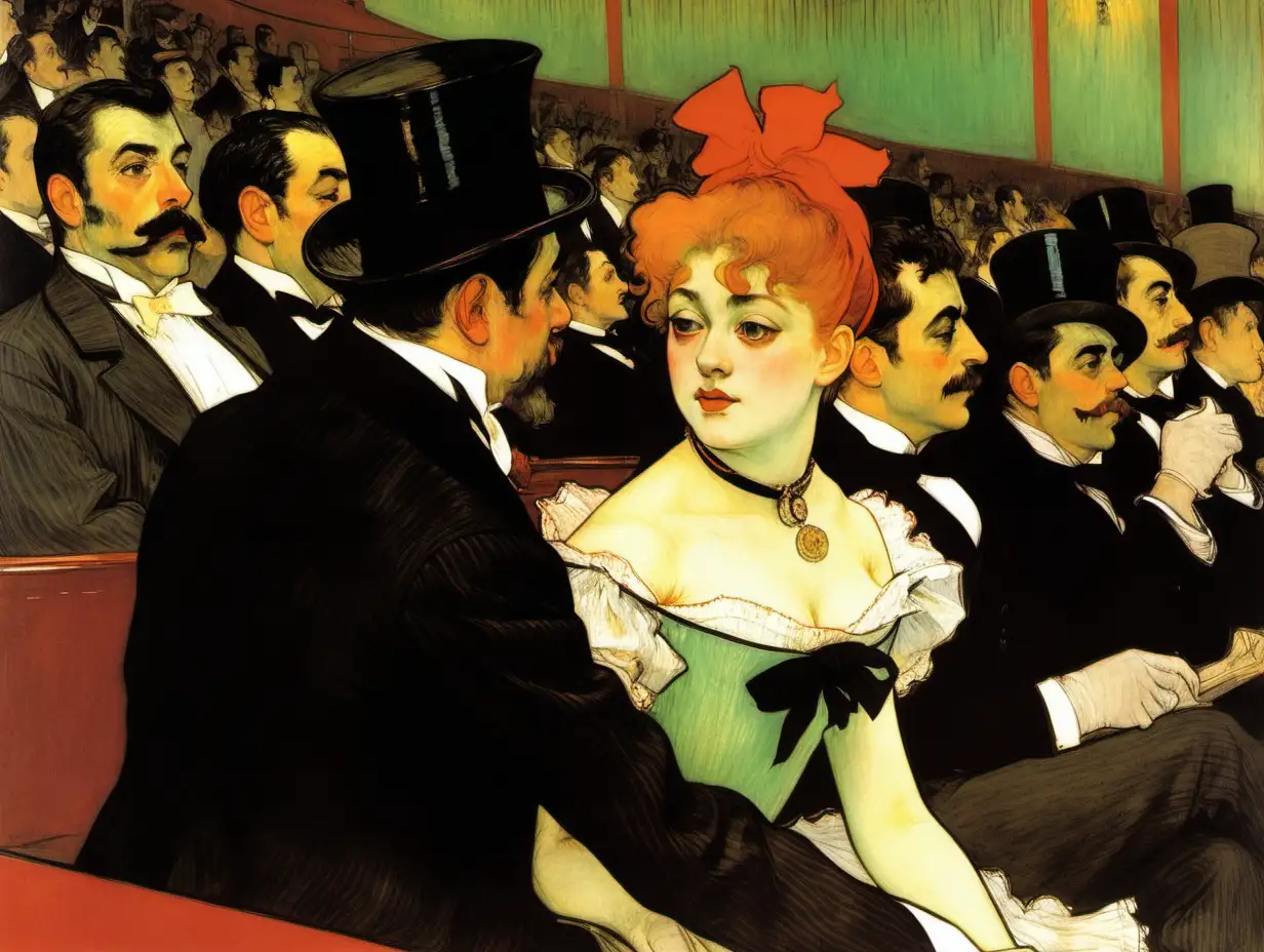 Toulouse-Lautrec  an evening at the theater 