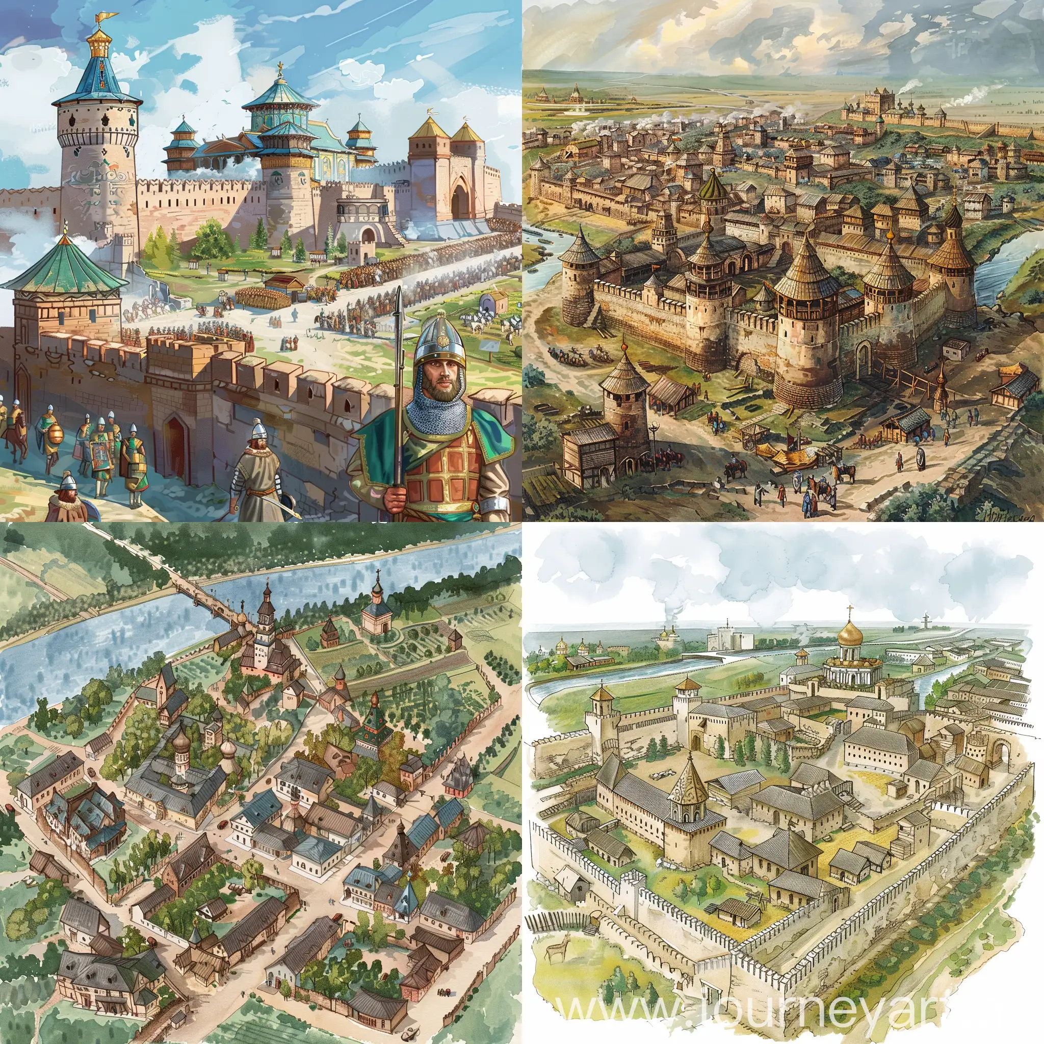 Illustration-Historical-Evolution-of-Ufa-Cityscape