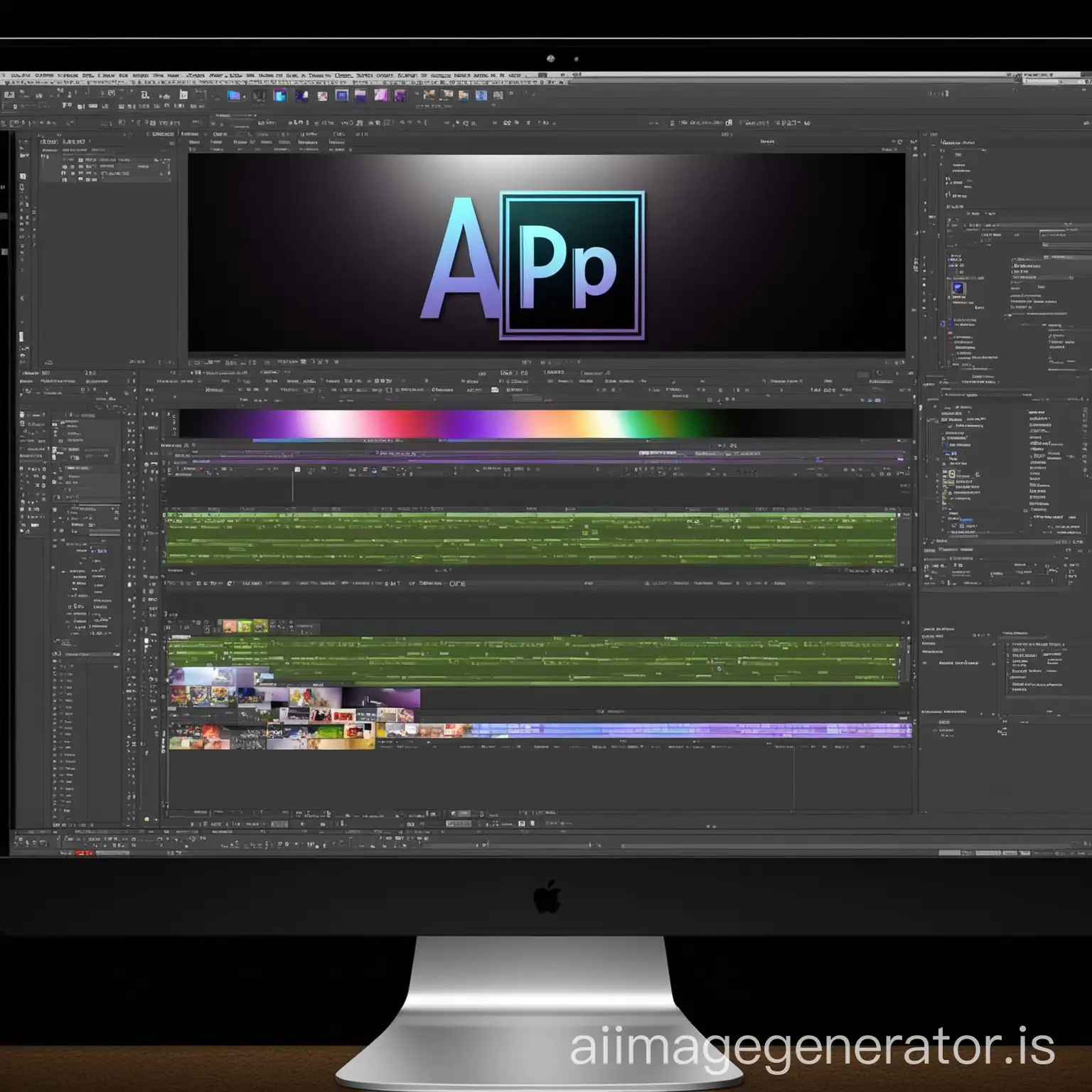 Make an image in which you place the Adobe logo with editing programs such as Photoshop, Adobe Premiere, Adobe After Effects, and other Adobe programs, all in a professional way that shows the power of this company’s editing.