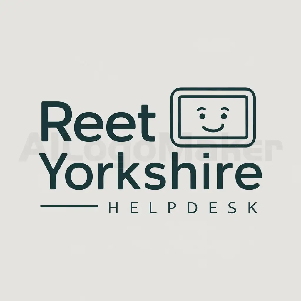 a logo design,with the text "Reet Yorkshire Helpdesk", main symbol:Computer,Moderate,be used in Technology industry,clear background