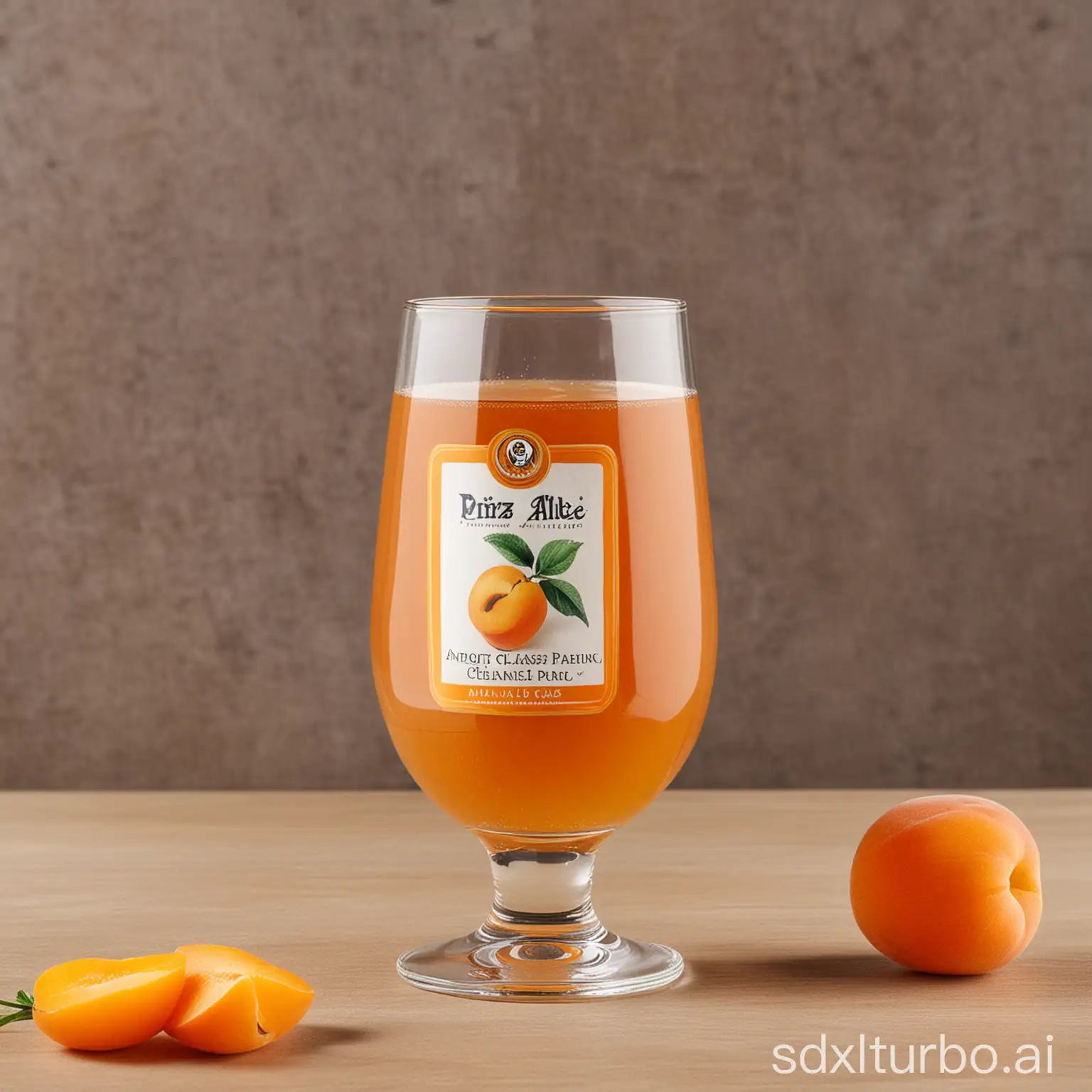 Vintage-Still-Life-Prinz-Alte-Apricot-in-Glass