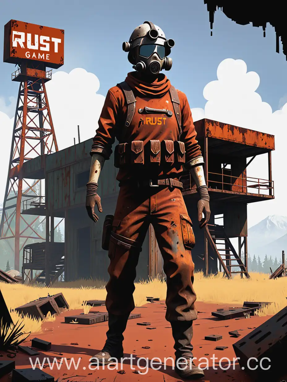 RUST-Video-Game-Art-PostApocalyptic-Survival-Scene-with-Characters-and-Structures