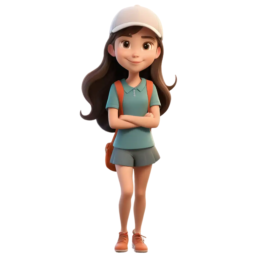 Cute girl cartoon