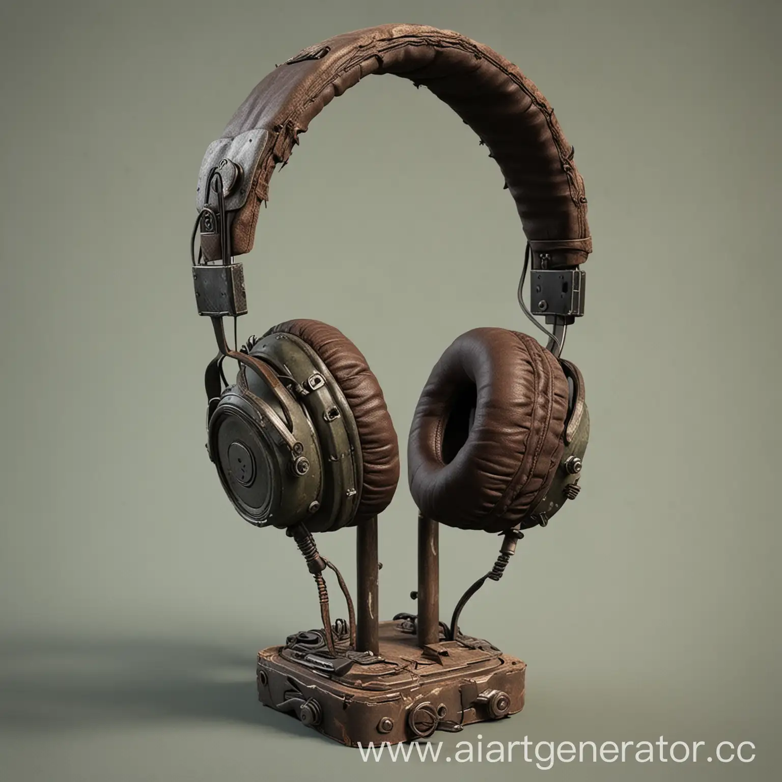 Headphone-Holder-in-PostApocalypse-Style