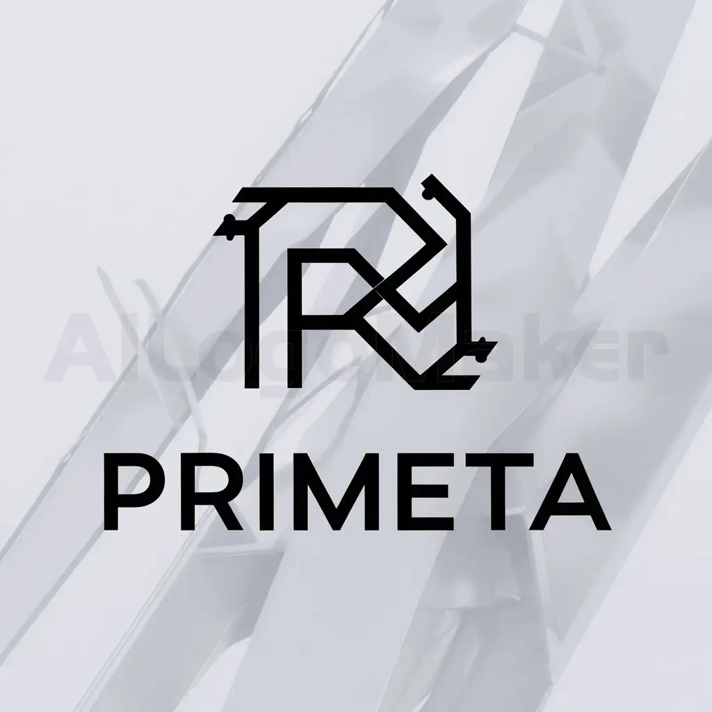 LOGO-Design-For-Primeta-Minimalistic-Scrap-Metal-Emblem-for-the-Metal-Industry