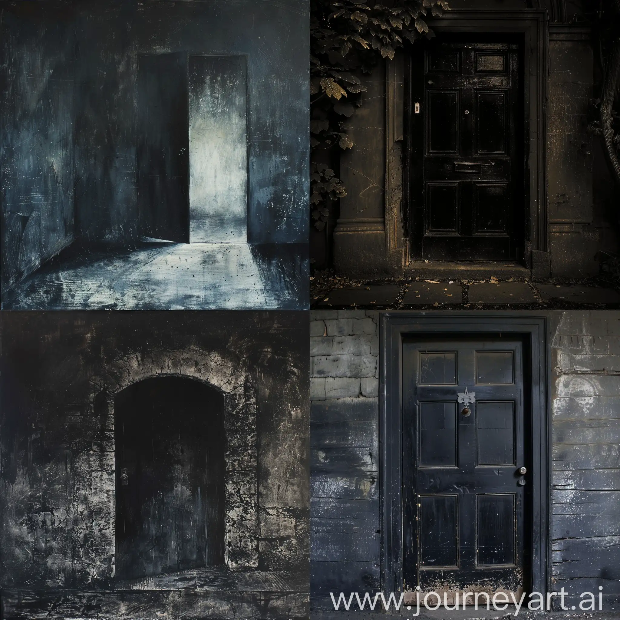 Mysterious-Dark-Door-in-Isolated-Setting