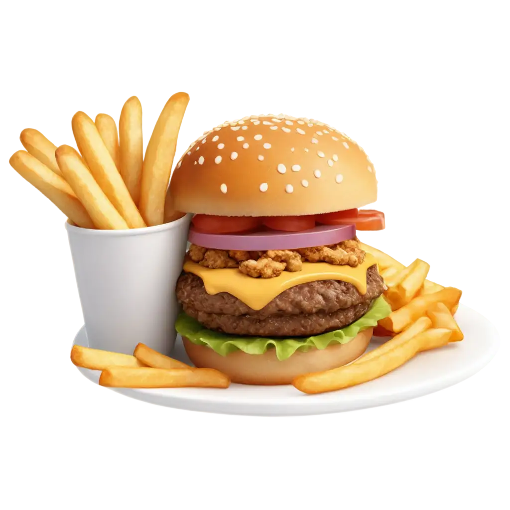 Delicious-3D-Nutburger-French-Fries-PNG-Image-Enhance-Your-Visuals-with-Crispy-Goodness