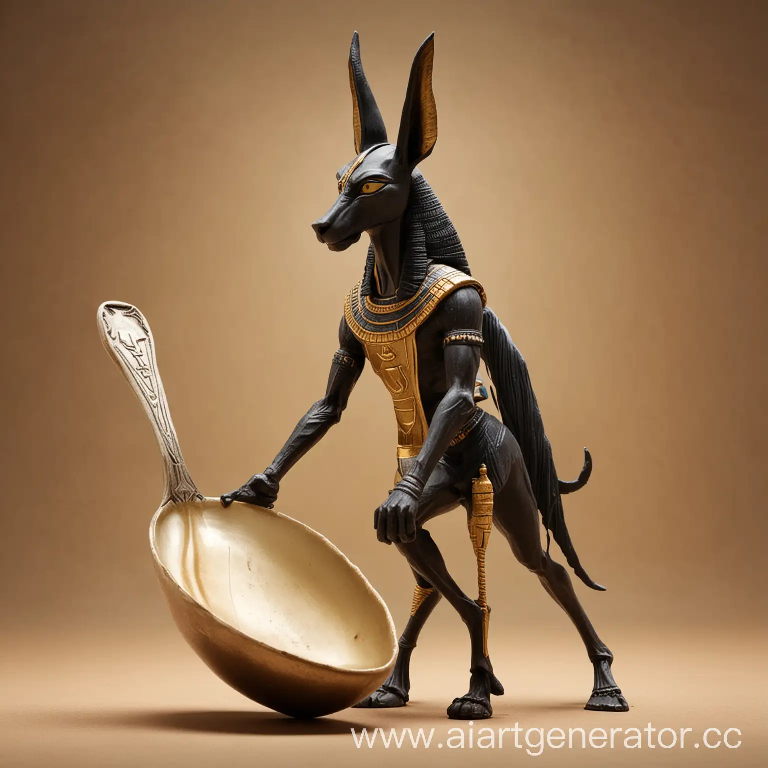 Anubis-and-Jesus-Bowling-with-Large-Spoon-Background