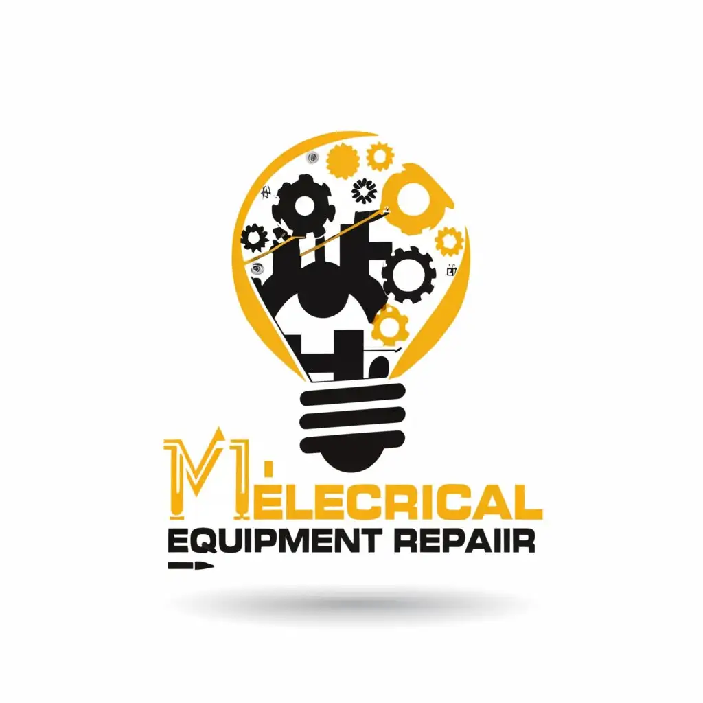 a logo design,with the text 'M I electrical equipment repair', main symbol:light,complex,be used in Others industry,clear background